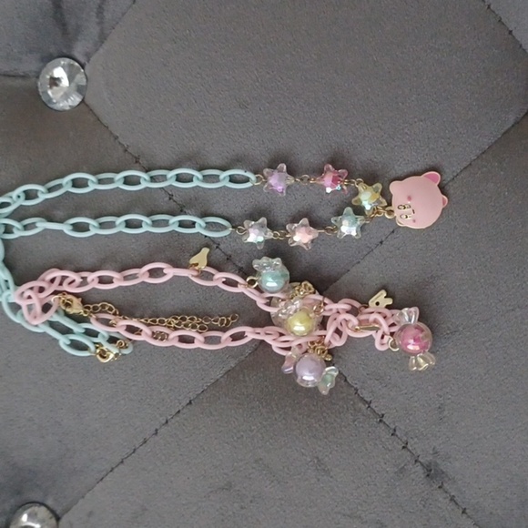 Hot topic Kirby choker necklace set of 2 - Picture 1 of 3